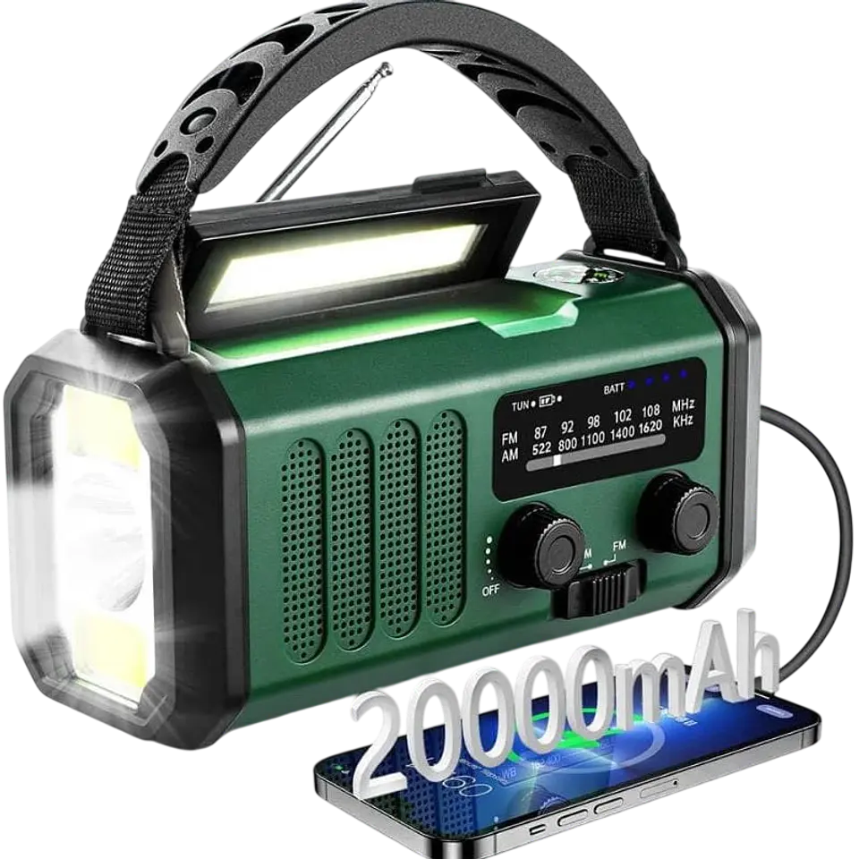 Radio de Emergencia Portátil 20000 mAh 1