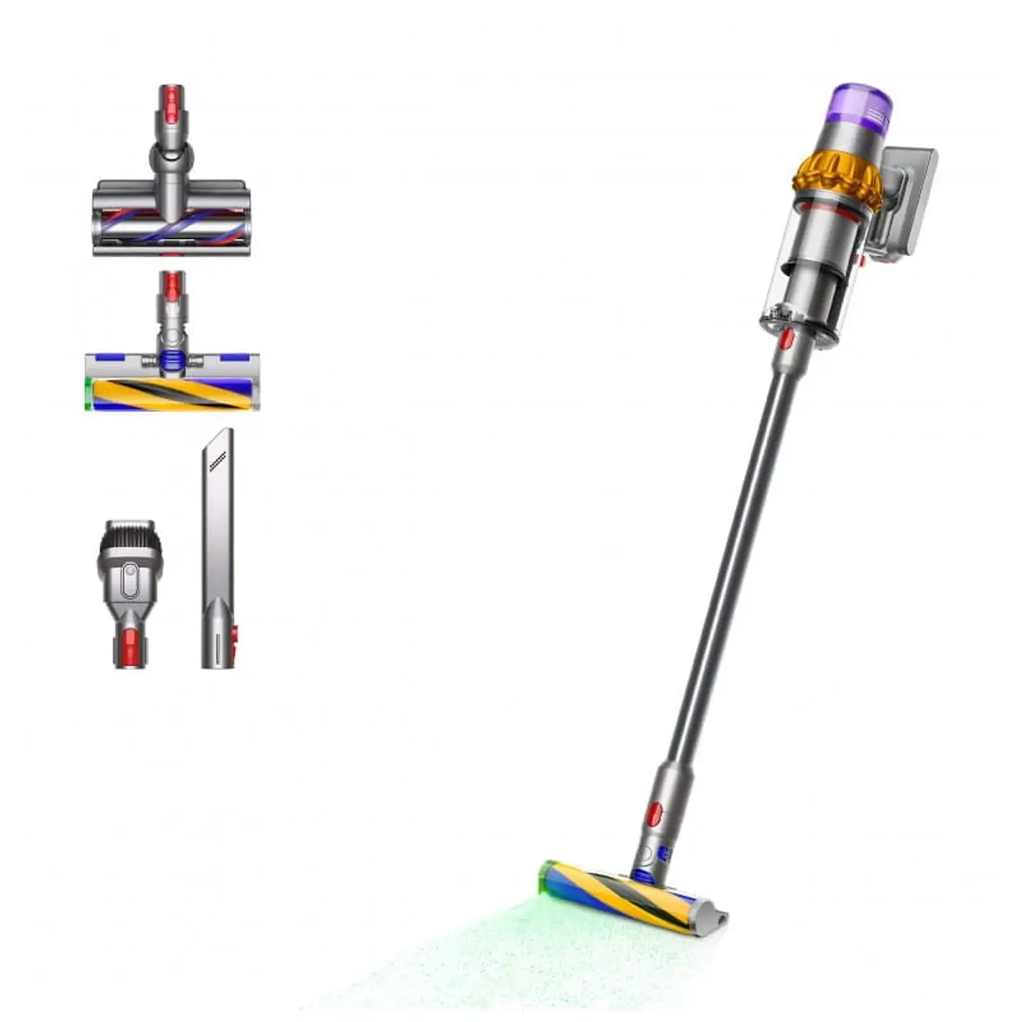 Dyson V15 Detect Absolute Niquel, Amarillo - Sin Bolsa/ Sin cable 1