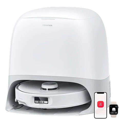 Roborock Qrevo Curv Blanco con Base de autolimpieza