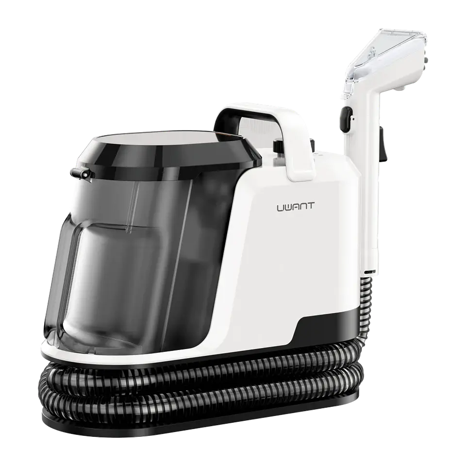 Uwant Y100 Aspiradora de Agua Tapiceria, 600W 18 kPa, Doble Depósito 1.2L y Autolimpieza 1