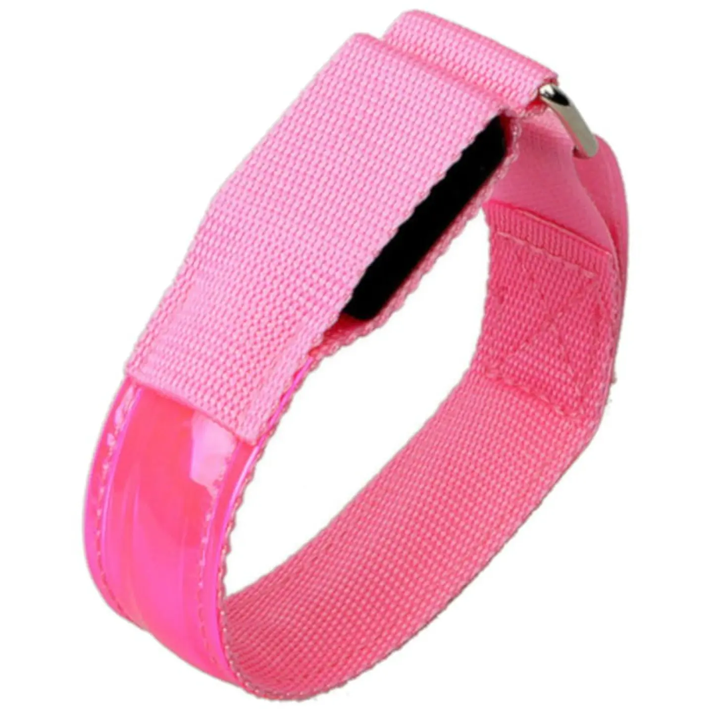 Brazalete LED Reflectante Running Ajustable Rosa 1