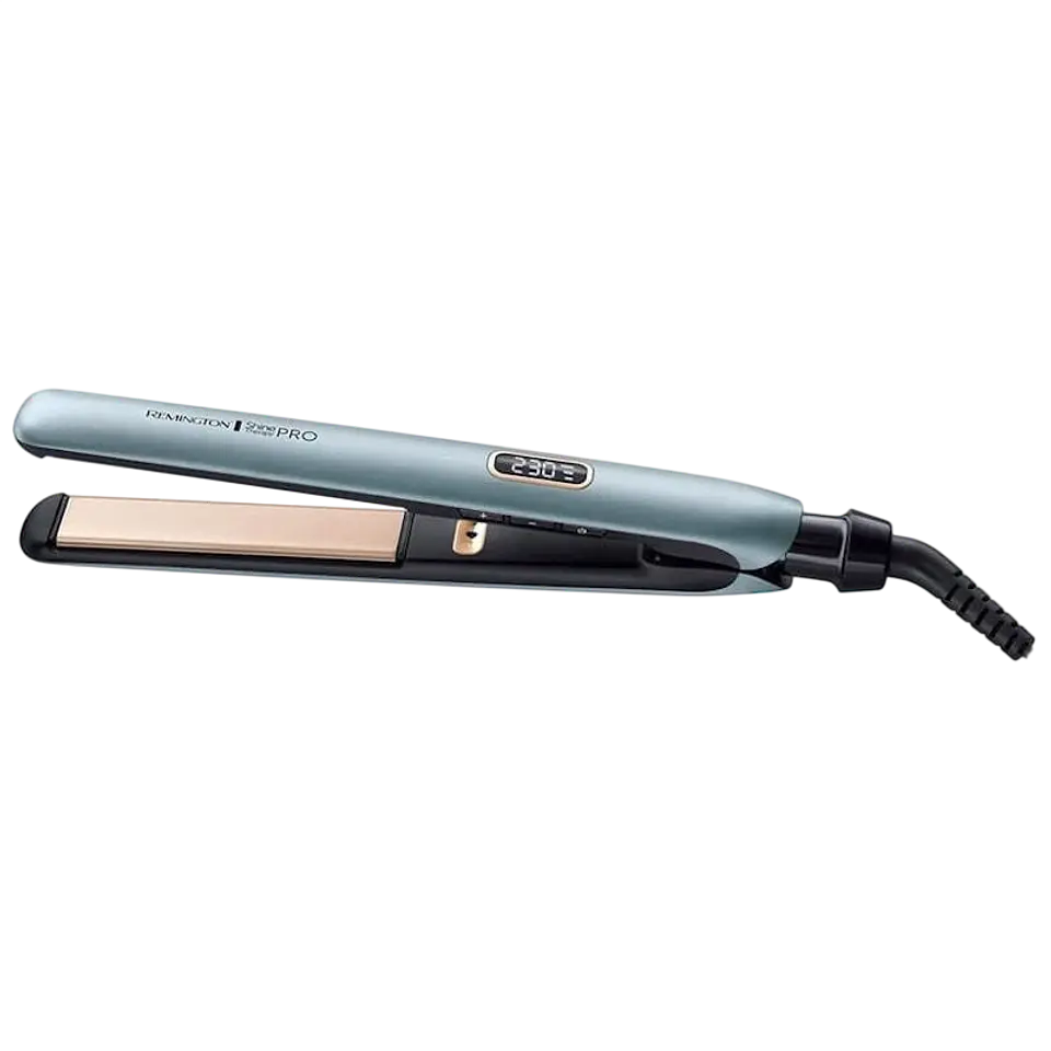 Remington Shine Therapy Pro Plancha de pelo Negro/Azul 1