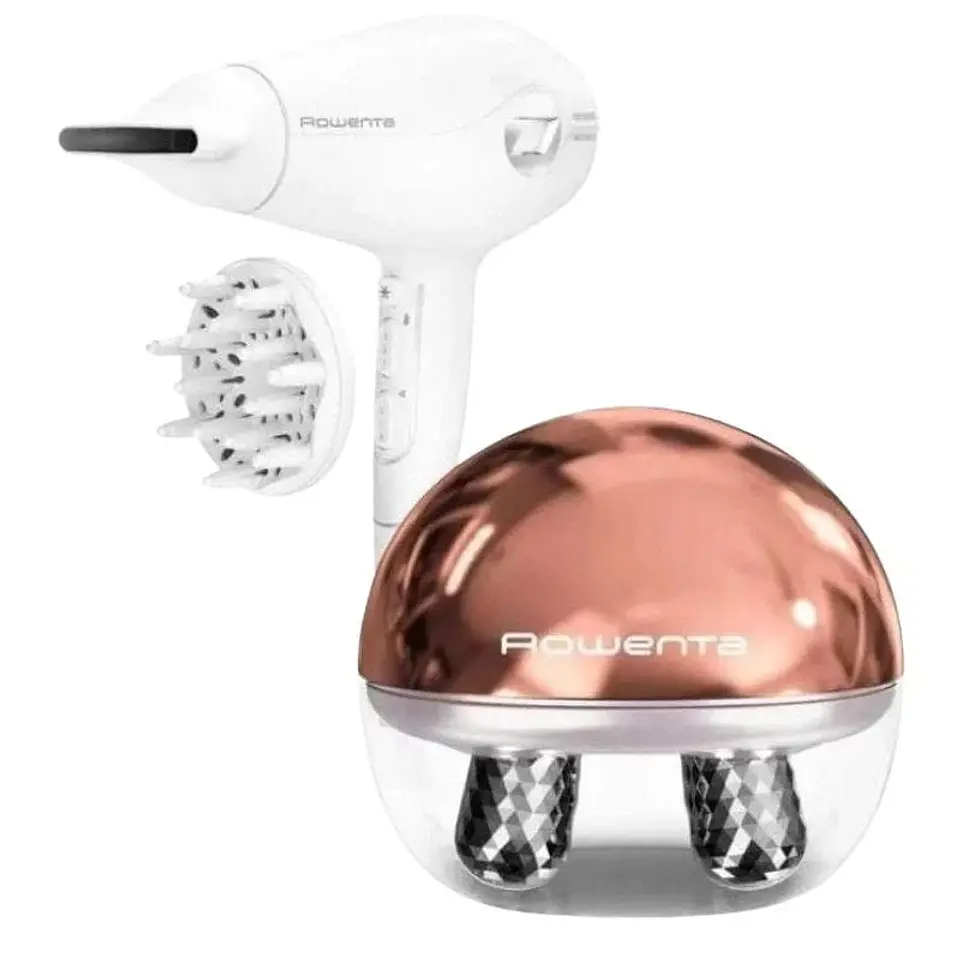 Secador de Pelo + Masajeador Facial Rowenta CV6602ES 2400W Blanco 1