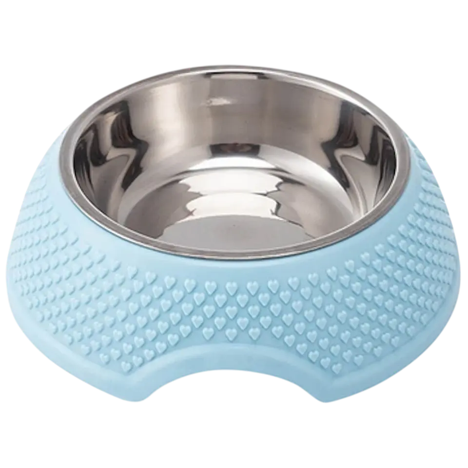Comedero para Mascota Acero Inoxidable Azul 1
