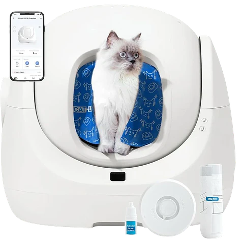 Arenero Autolimpiable Catlink Baymax Scooper SE Blanco