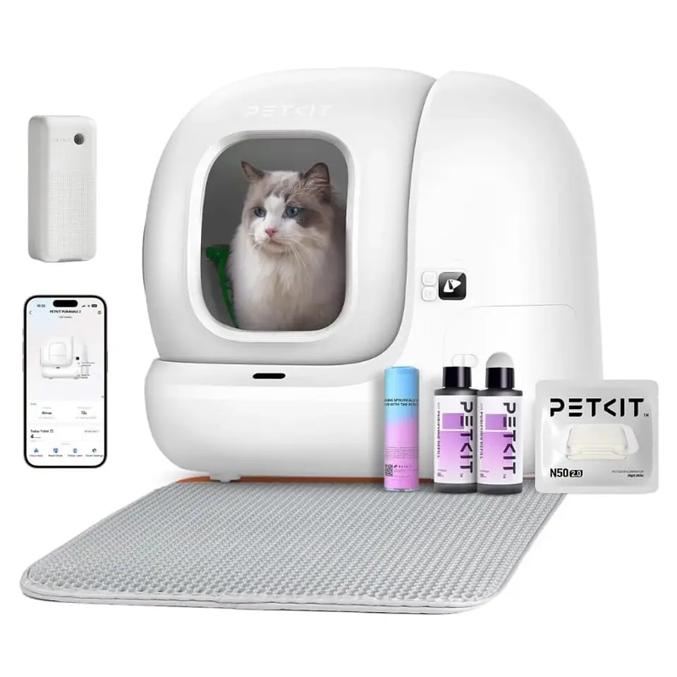 Arenero Automático PETKIT Pura Max 2 Premium Kit - Con tecnología xSecure e incluye kit de eliminación de olores - Control APP 1