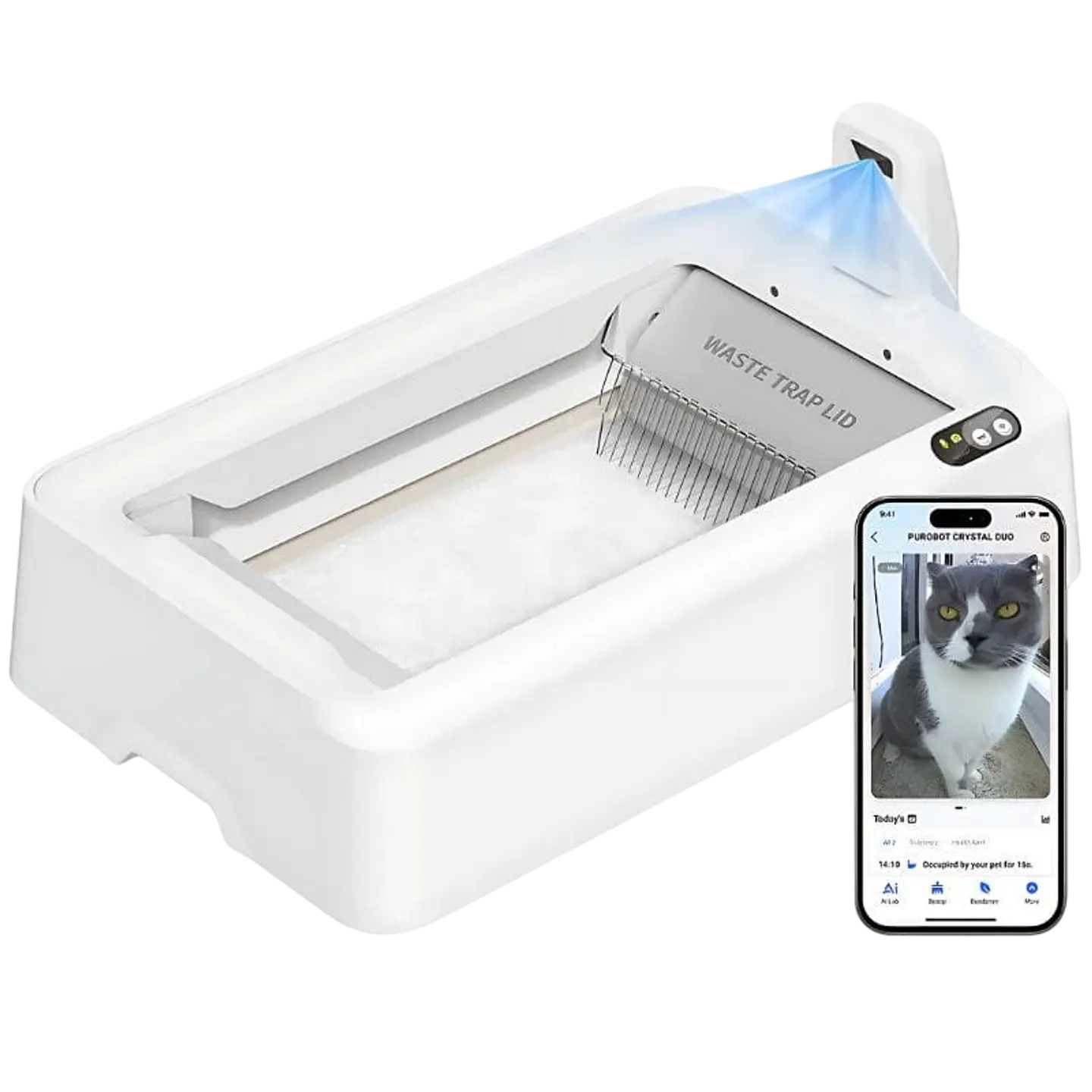 Petkit Purobot Crystal Duo - Arenero para gatos 1