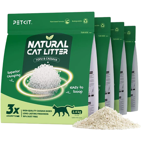 PETKIT Arena de Tofu para Gatos 100% Natural (Pack x1)
