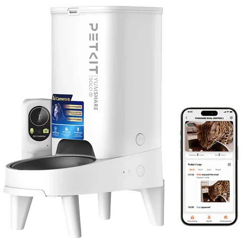 Petkit Yumshare Solo 2 Con Cámara Blanco - Comedero Automático