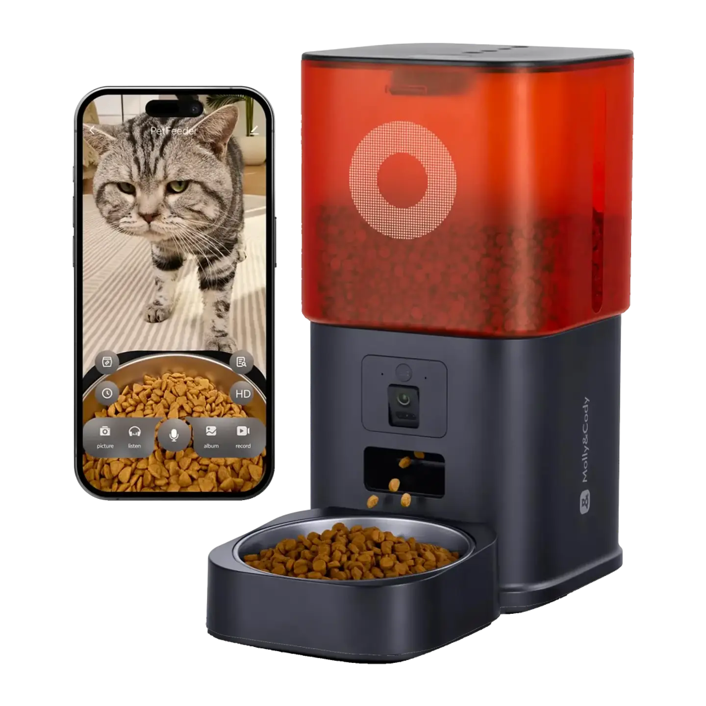 Molly & Cody Smart Feeder 6L App Camera - Comedero Inteligente con Cámara para mascotas 1