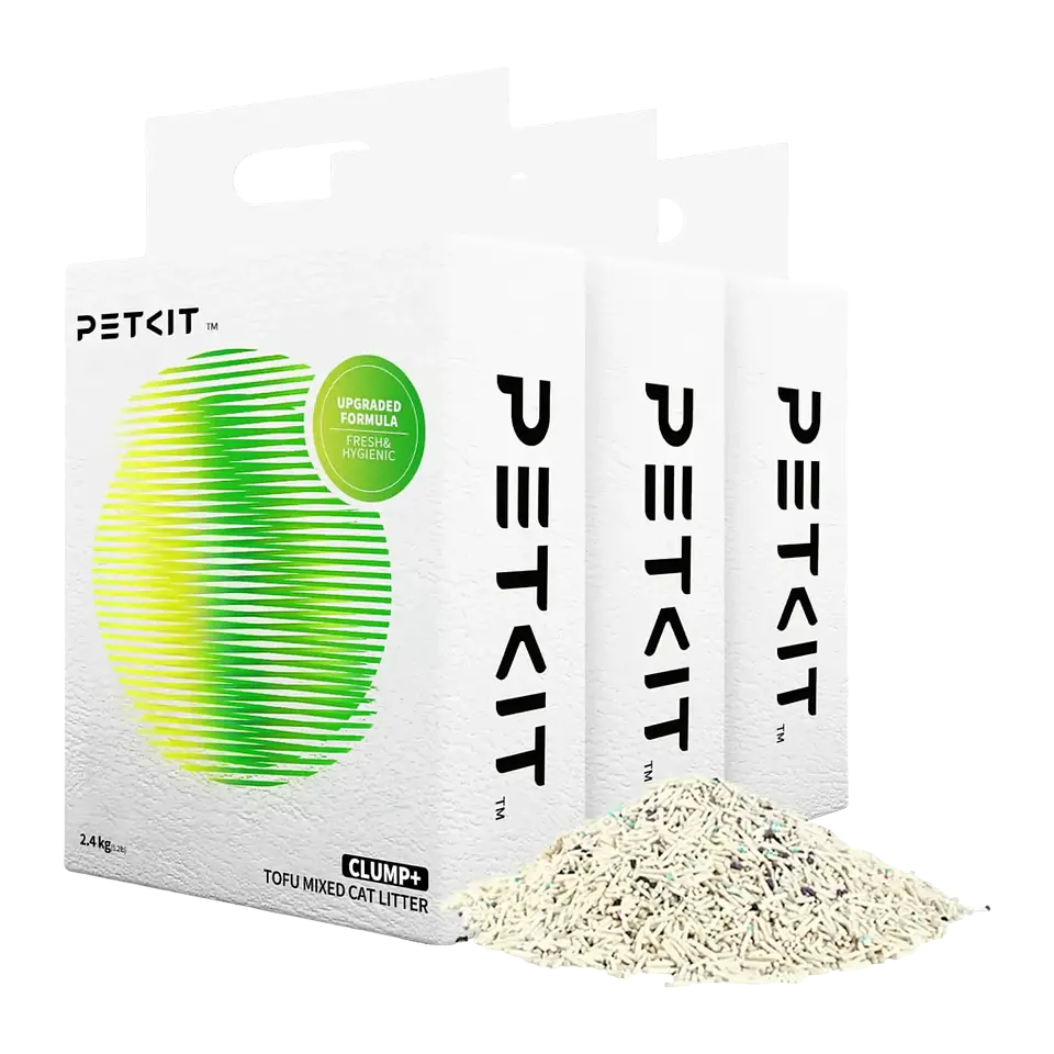 PETKIT Arena Aglomerante Para Gatos Clump + Con Tofu - 3 bolsas 1