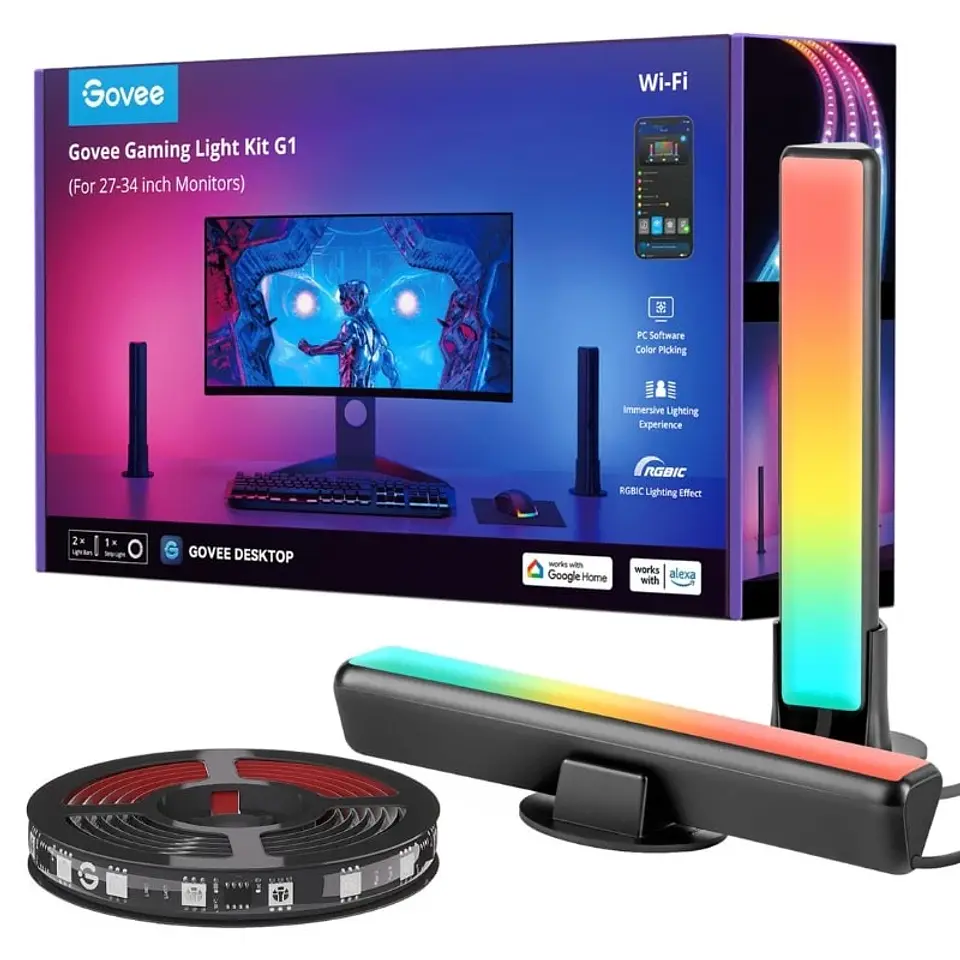 Govee H6608 PC Monitor Pro Kit - Tira LED + Barra de Luz LED 1