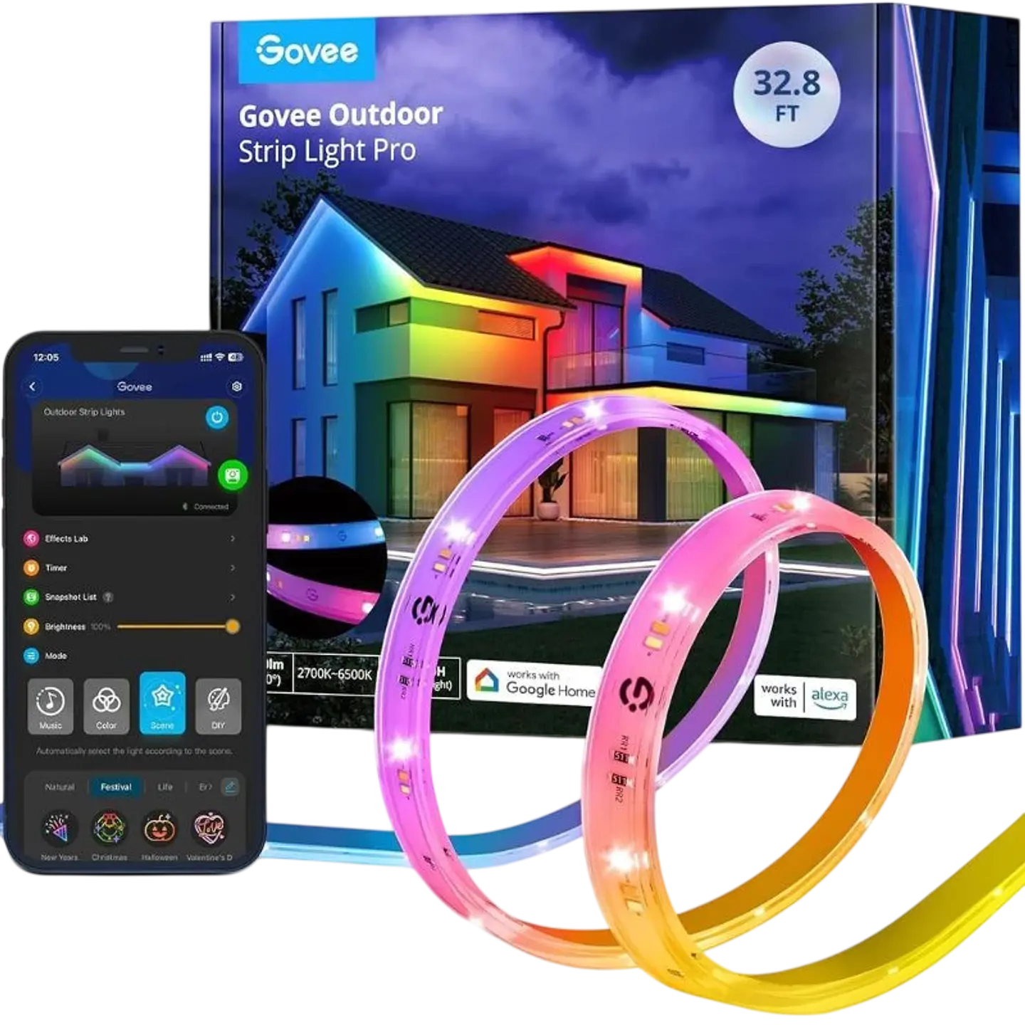 Govee H70A1 Tira LED Inteligente 10 m RGBICWW WiFi 1