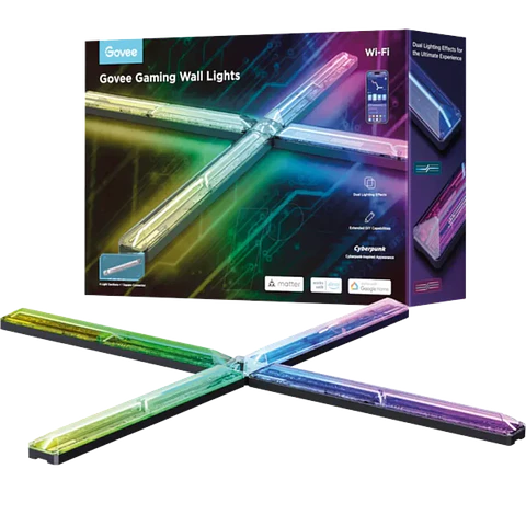 Govee H6063 Gaming RGBIC Wifi Bluetooth - Lámpara de pared LED