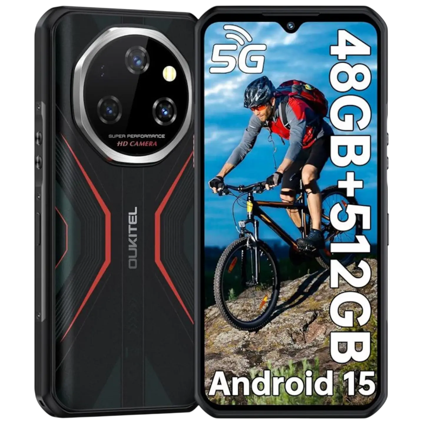 Oukitel WP55 Pro 5G 16GB/512GB Rojo Rugged 1