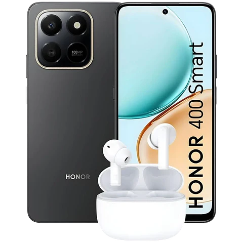 Honor 400 Smart 4G 4GB/128GB Negro + REGALO Honor Earbuds Choice X7 Lite