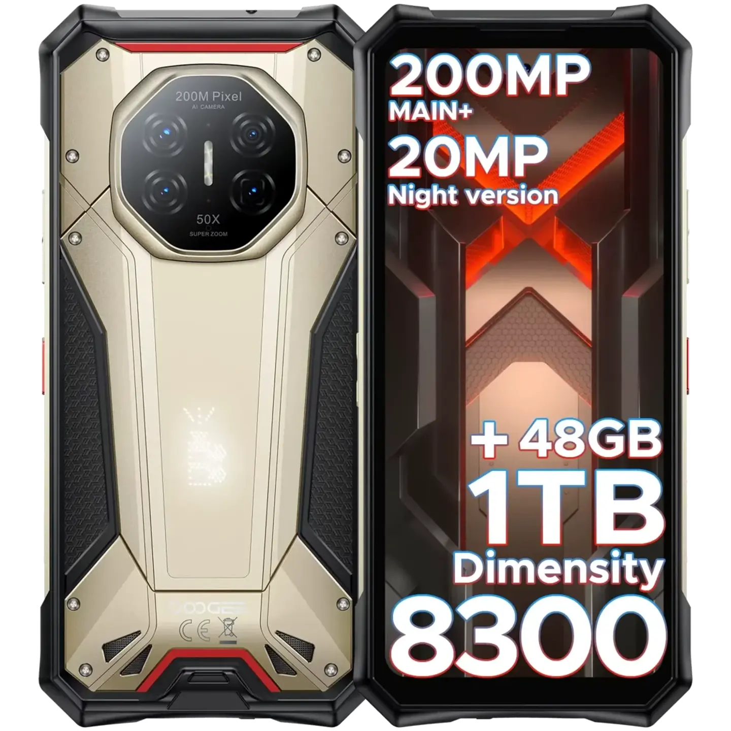 Doogee S300 Plus 12GB/1TB Titanio Dorado 1
