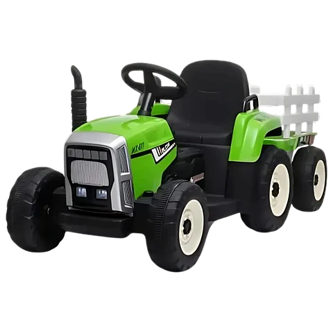 Tractor Ceres con remolque Verde - Coche eléctrico para niños