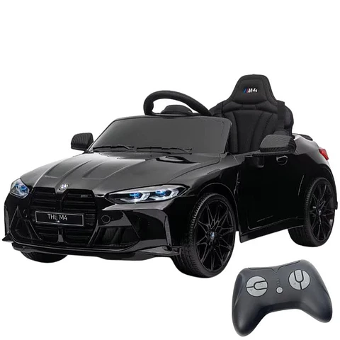 BMW M4 12V Negro - Coche eléctrico para niños
