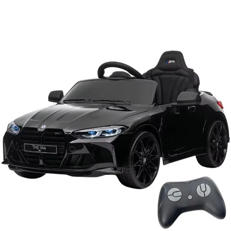 BMW M4 12V Negro - Coche eléctrico para niños 1