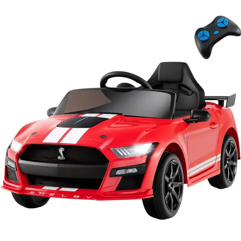 Ford Mustang Shelby GT 500 12V Rojo - Coche eléctrico para niños 1