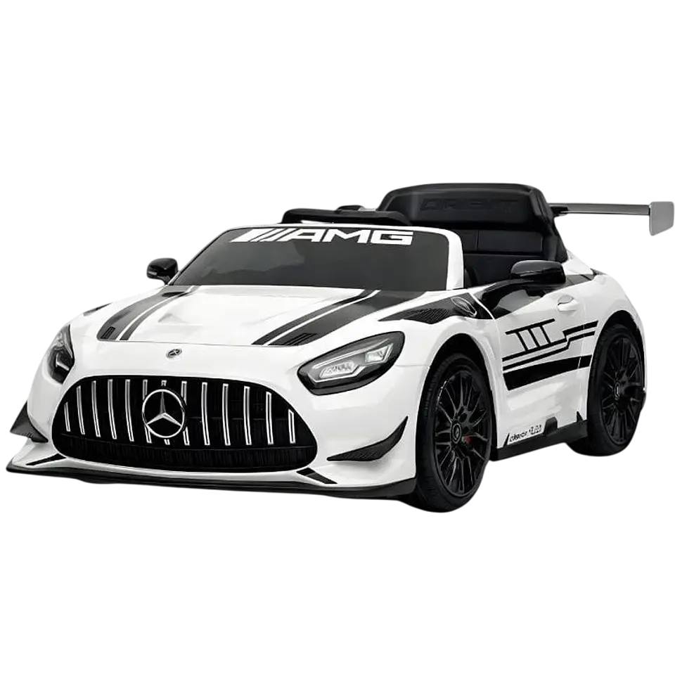 Mercedes AMG GT3 Blanco - Coche eléctrico para niños 1