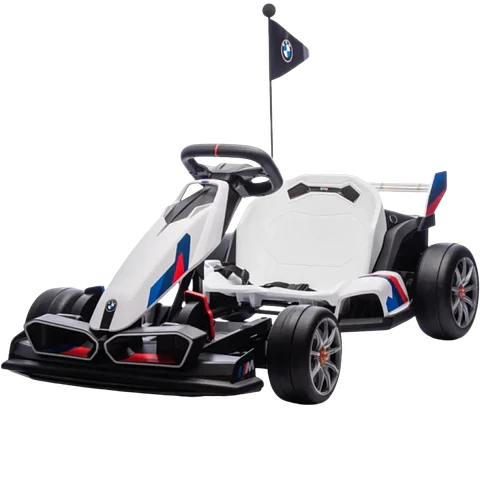BMW Go Kart 24V Blanco -  Coche eléctrico para niños