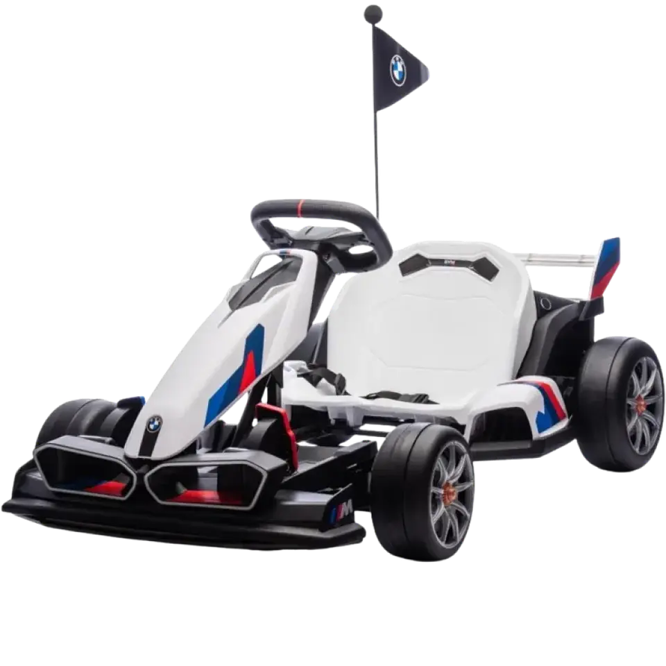 BMW Go Kart 24V Blanco -  Coche eléctrico para niños 1