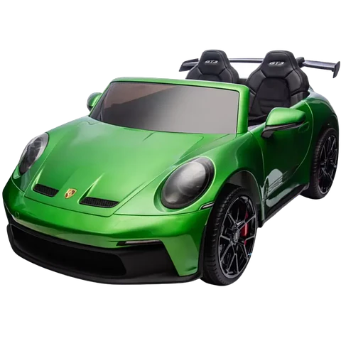 Porsche 911 GT3 12V Verde - Coche eléctrico para niños