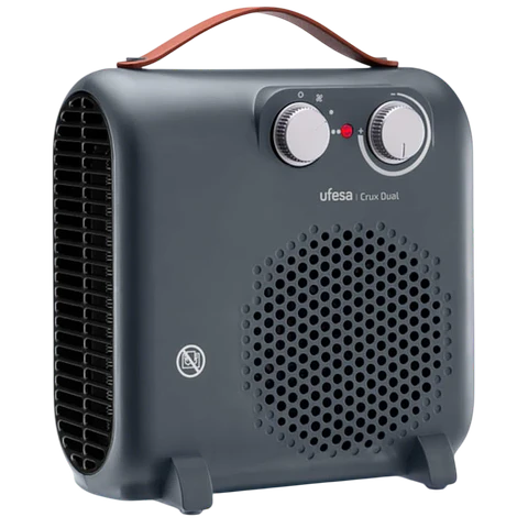 Ufesa Crux Dual 2000W Gris - Calefactor eléctrico Interior