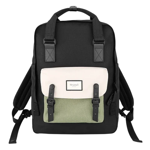 Himawari 1010 Negro y Verde - Mochila para portátil