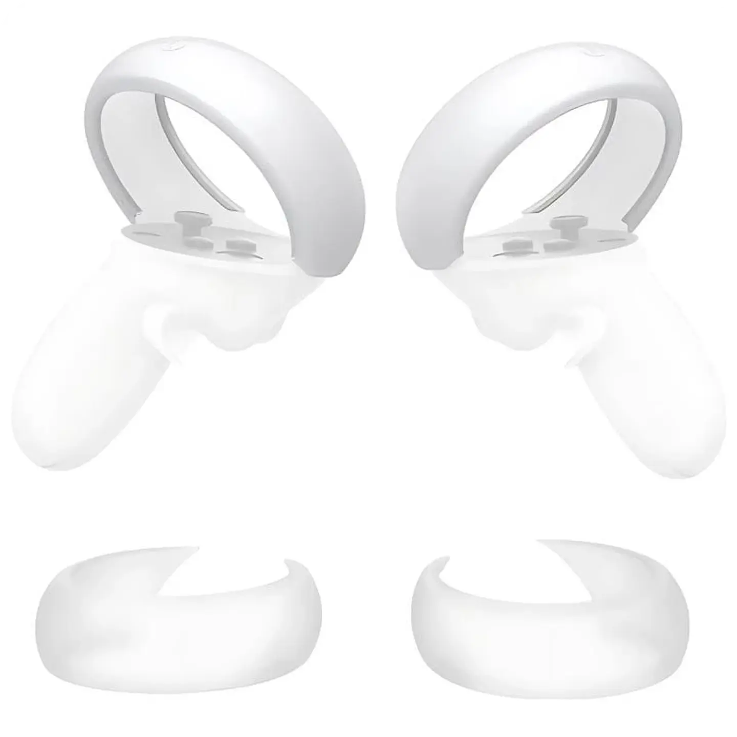 Funda protectora para mandos Kiwi Design Q26-2.1 para Meta Quest 2 Blanco 1