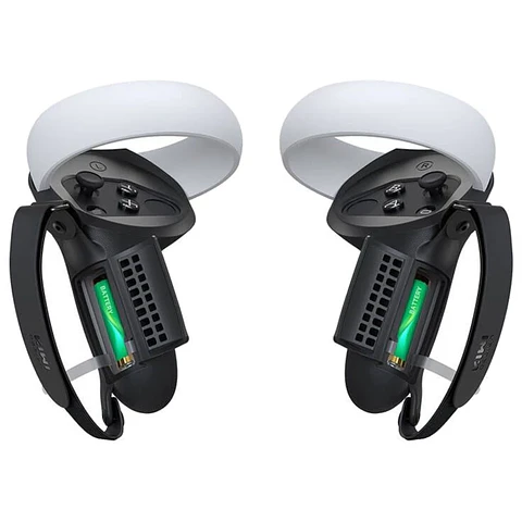 Fundas protectoras con Asa Kiwi Design Q1 PRO-2.2 con protector de batería para Meta Quest 2 Negro