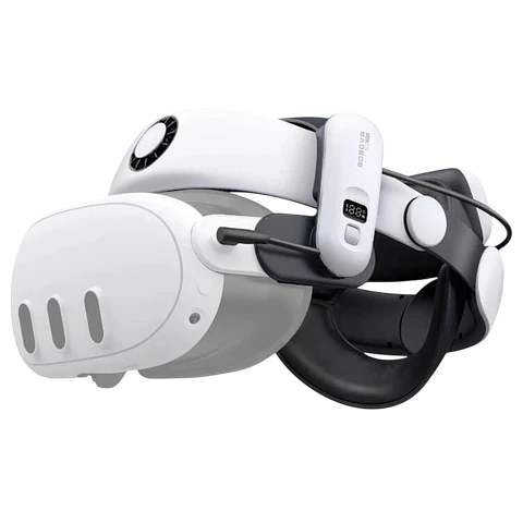 BOBOVR S3 PRO correa con batería y ventilación para Meta Quest 3 / Quest 3S Blanco - Accesorio para gafas VR