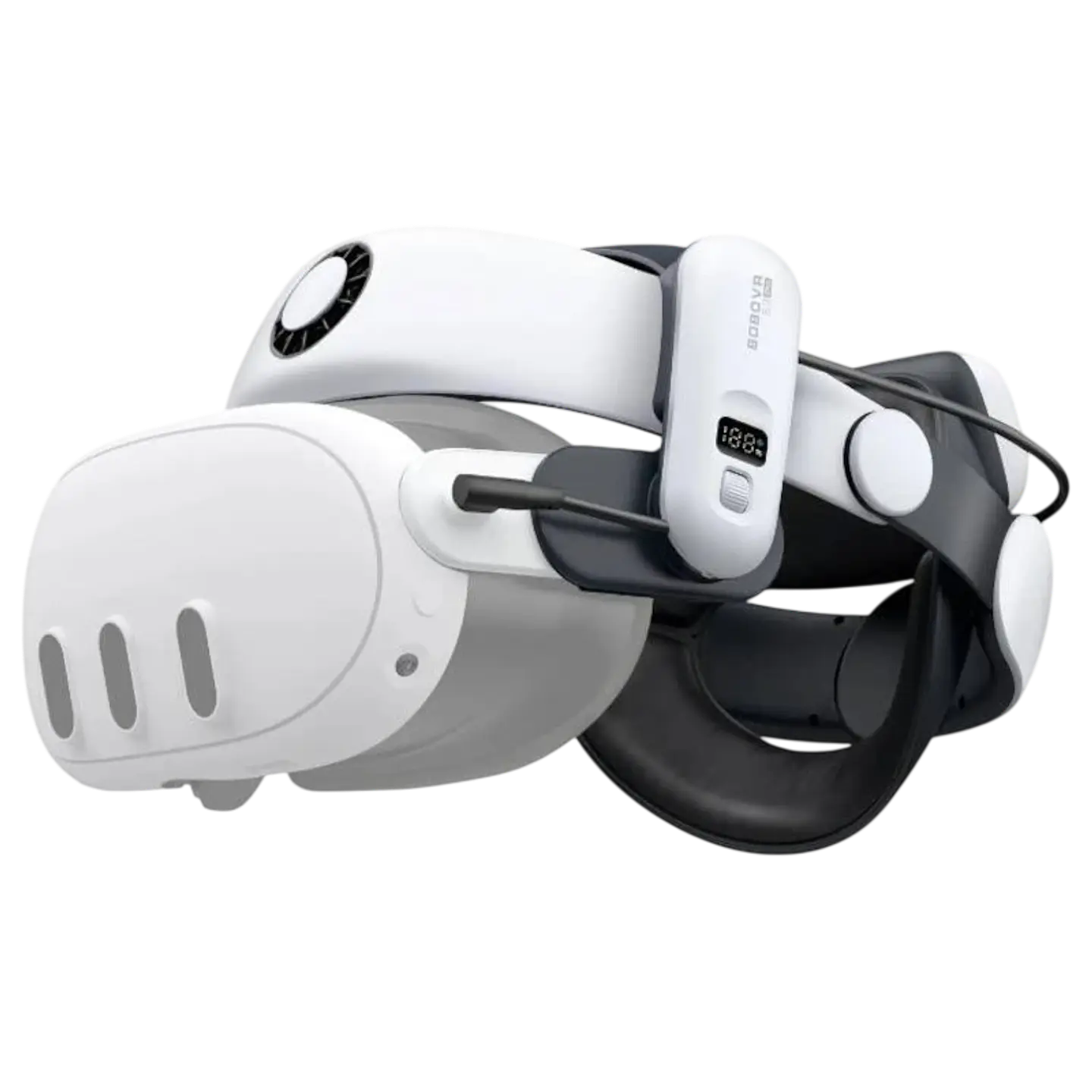 BOBOVR S3 PRO correa con batería y ventilación para Meta Quest 3 / Quest 3S Blanco - Accesorio para gafas VR 1