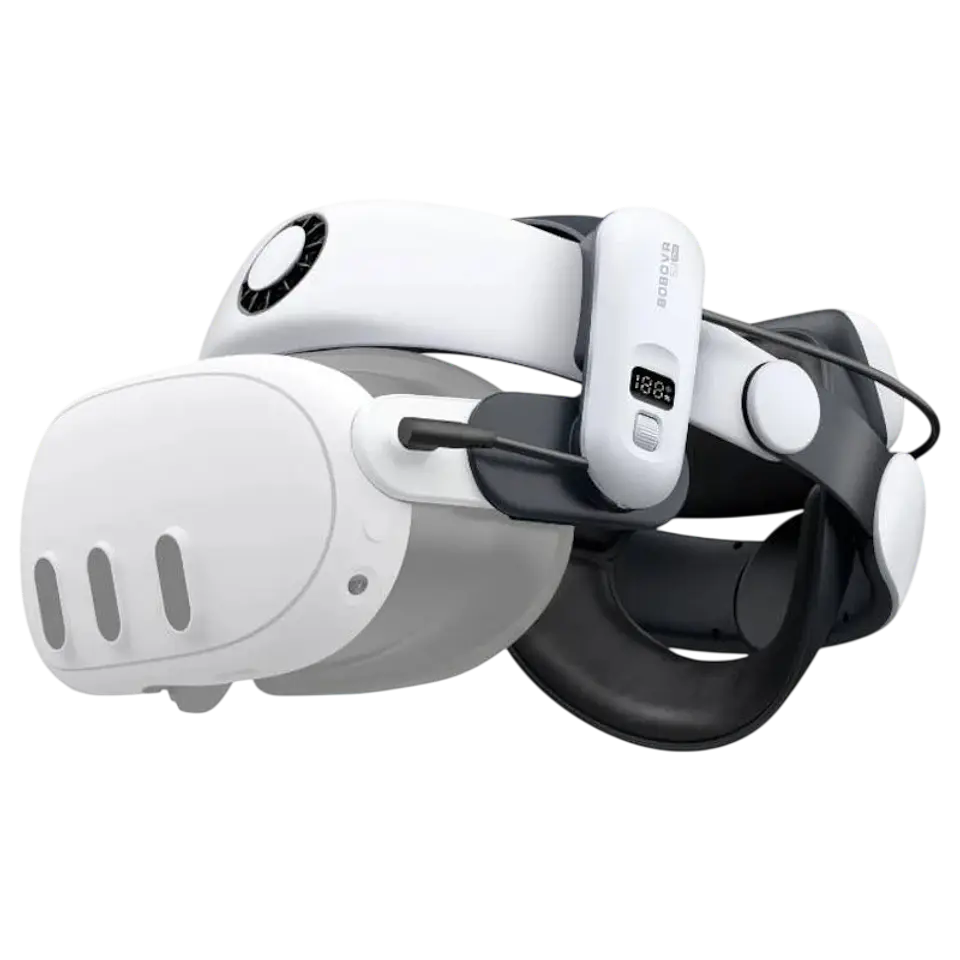 BOBOVR S3 PRO correa con batería y ventilación para Meta Quest 3 / Quest 3S Blanco - Accesorio para gafas VR 1