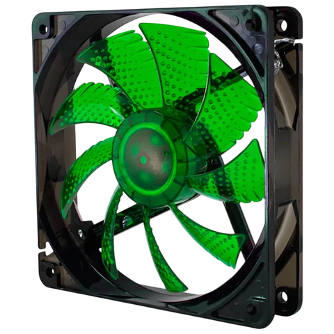 Ventilador Caja NOX CoolFan 12cm LED Verde