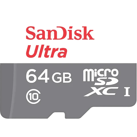 SanDisk MicroSD 64GB Ultra UHS-I + Adaptador Clase 10