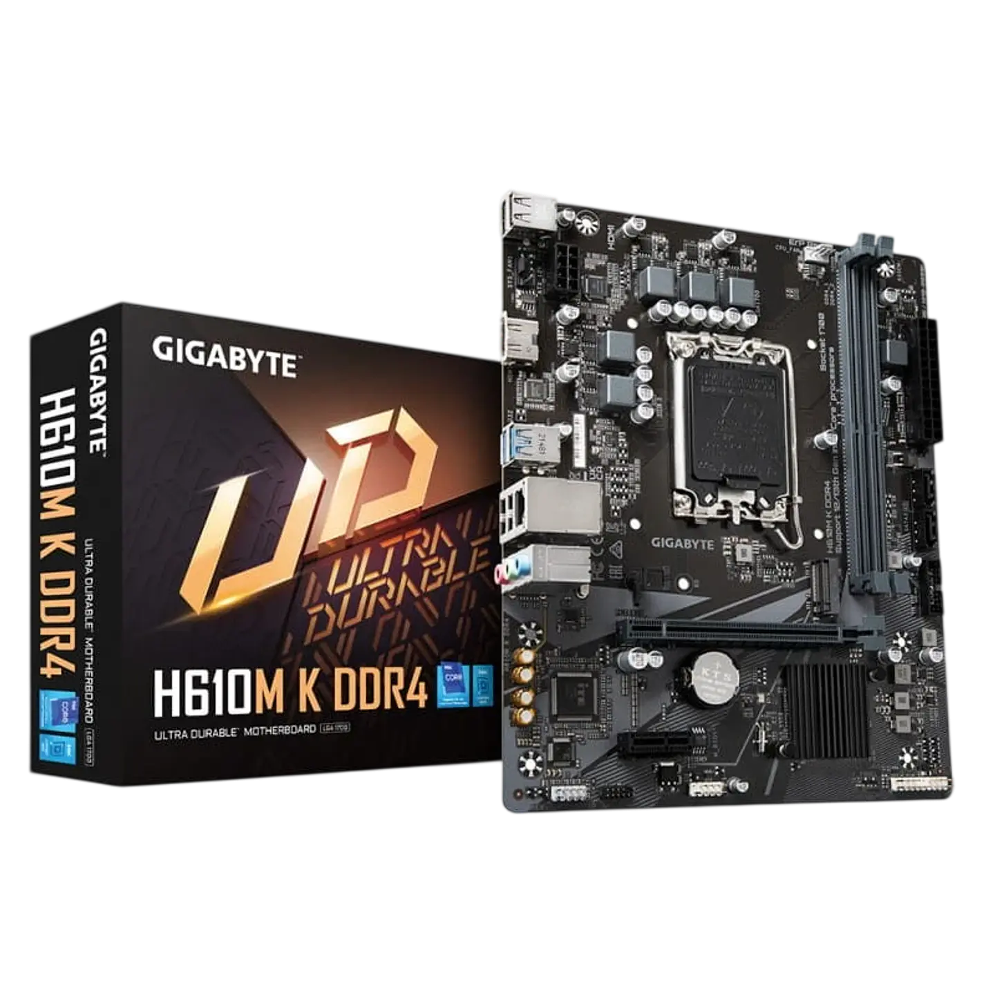 Gigabyte H610M K DDR4 1.0 LGA 1700 micro ATX Gigabit Ethernet 1