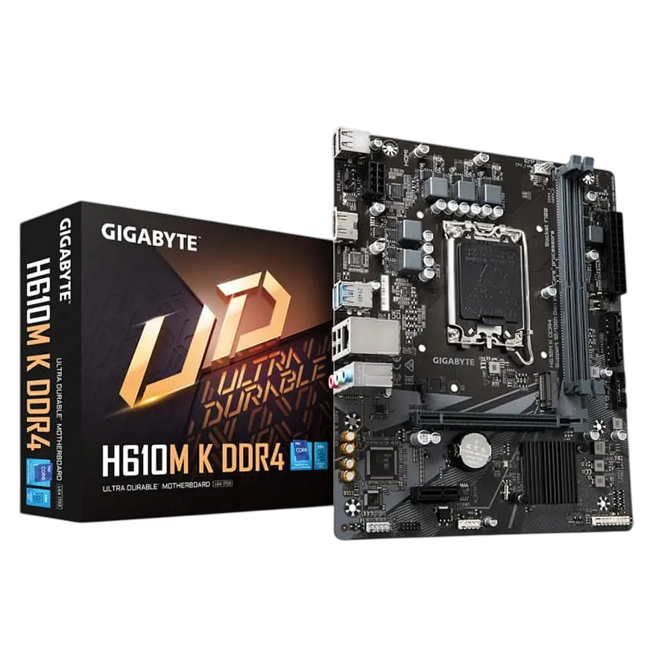 Gigabyte H610M K DDR4 1.0 LGA 1700 micro ATX Gigabit Ethernet 1
