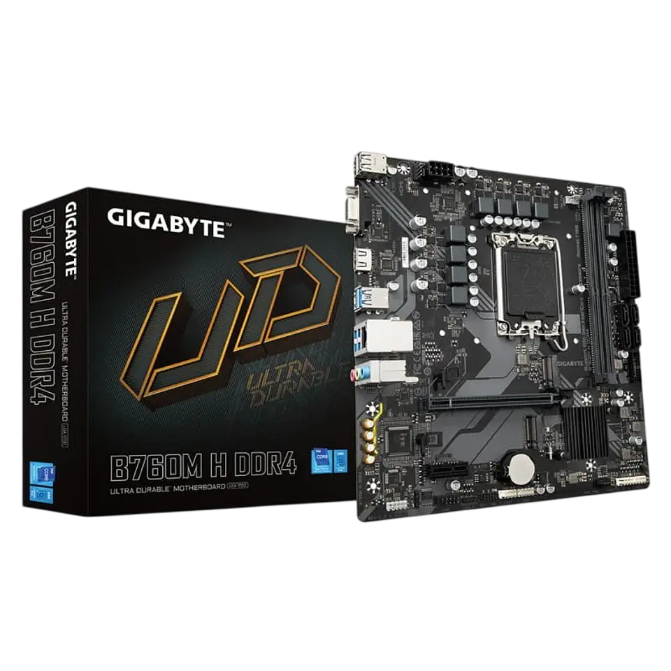 Gigabyte B760M H DDR4 (rev. 1.0) LGA 1700 micro ATX Gigabit Ethernet 1