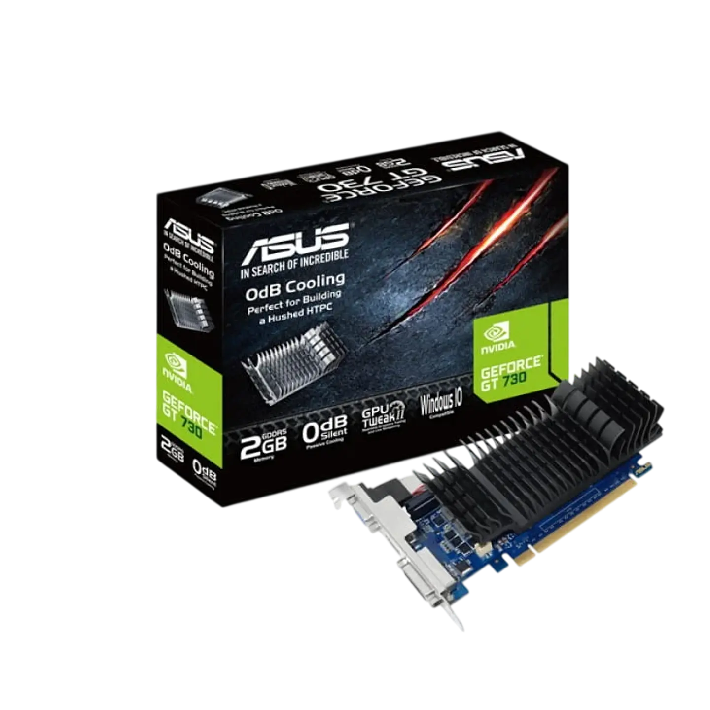 ASUS GT730-SL-2GD5-BRK NVIDIA GeForce GT 730 2 GB GDDR5 Negro 1