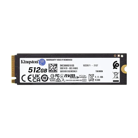 Kingston Technology KC3000 M.2 2280 512 GB PCIe 4.0 NVMe TLC SSD