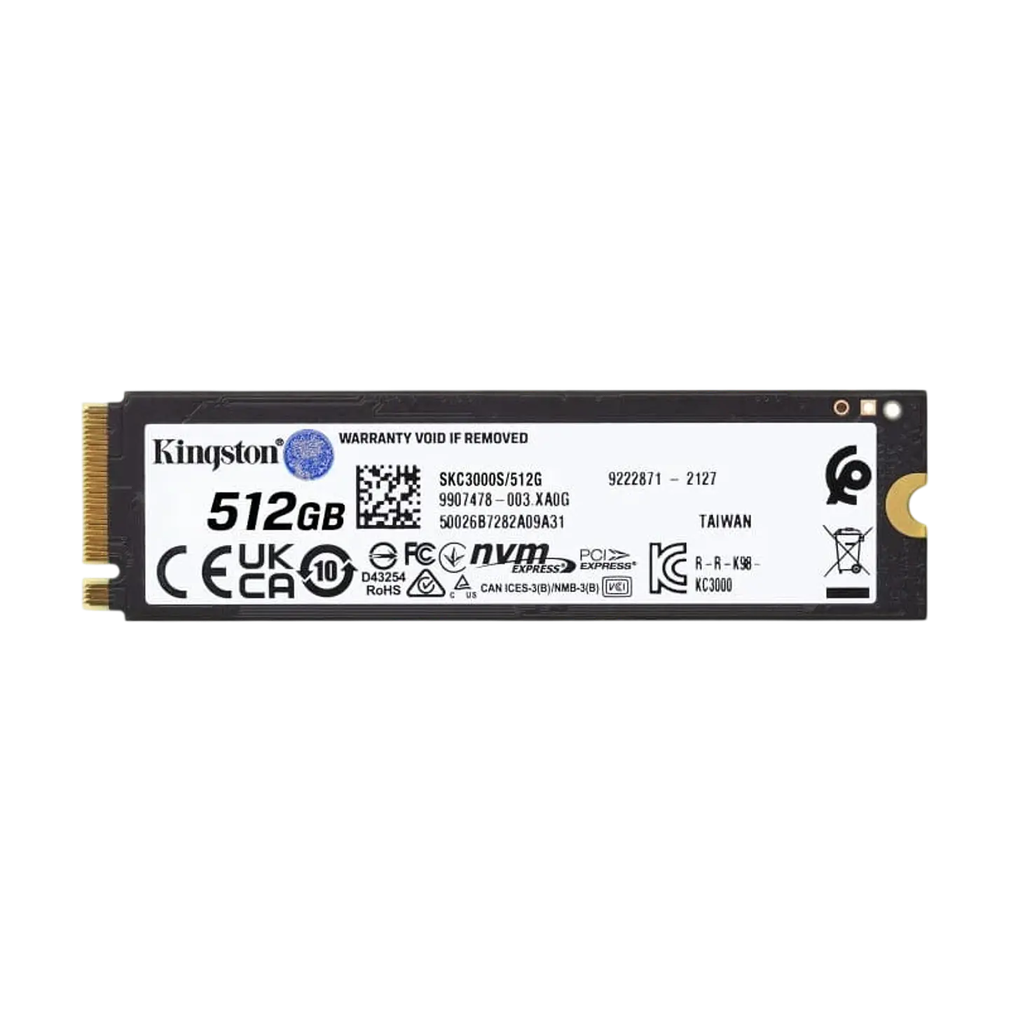 Kingston Technology KC3000 M.2 2280 512 GB PCIe 4.0 NVMe TLC SSD 1