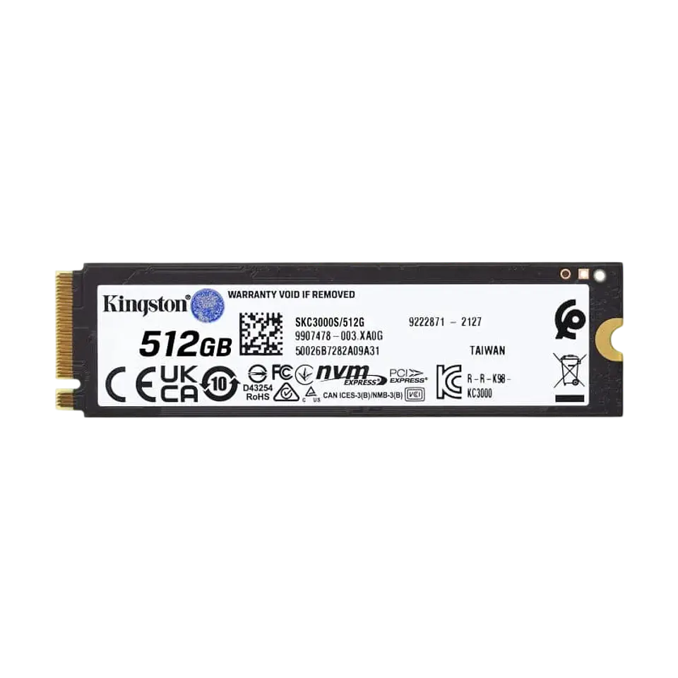 Kingston Technology KC3000 M.2 2280 512 GB PCIe 4.0 NVMe TLC SSD 1