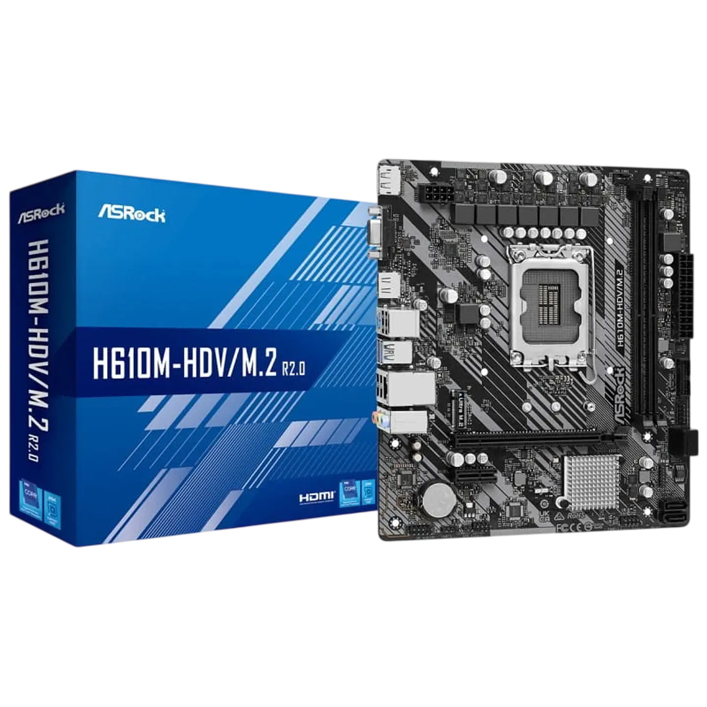 Asrock H610M-HDV/M.2 R2.0 Intel LGA 1700 64GB micro ATX Negro, Gris, Plata 1
