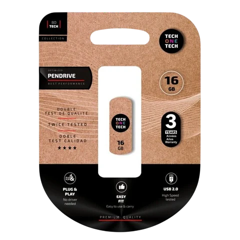 Tech One Tech Smart Clip 16 GB USB 2.0 Blanco