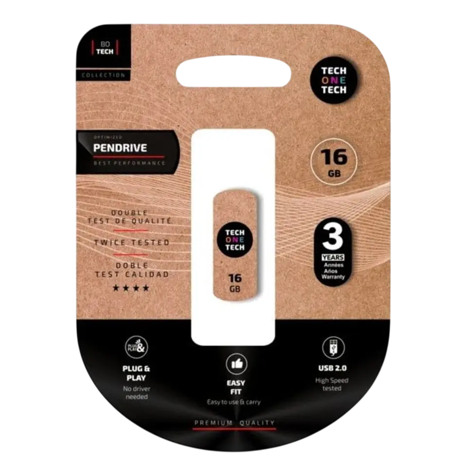 Tech One Tech Smart Clip 16 GB USB 2.0 Blanco 1