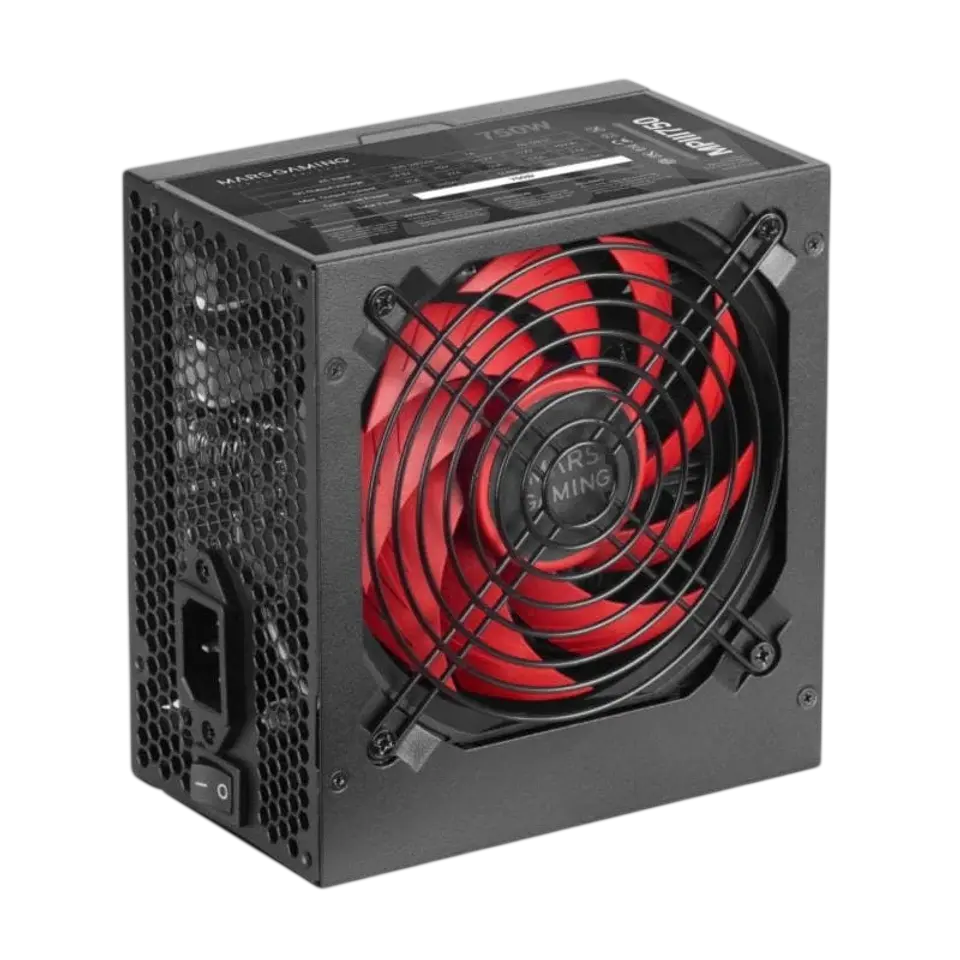Mars Gaming MPIII750 750W Negro/Rojo 1