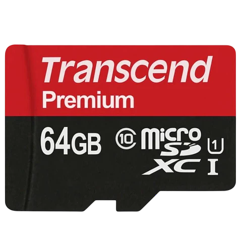 Transcend TS64GUSDU1 64 GB Clase 10 UHS-I U1 MLC NAND Negro / Rojo